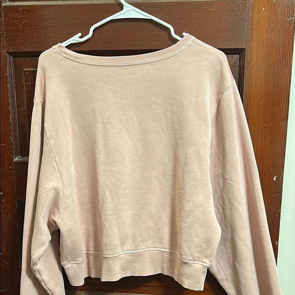 PINK Victoria's Secret Cream Boxy Cropped Hoodie - Picture 5 of 5